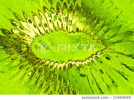 Stylized green kiwi taken closeup.Food background. 15994089