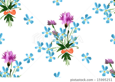 Wild flowers seamless pattern Wild flowers seamless pattern 15995251