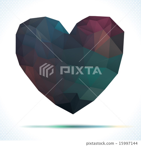 Vector Geometric Mosaic Heart Vector Geometric Mosaic Heart 15997144