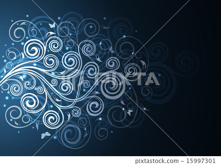 Vintage vector floral illustration 15997301