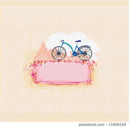 Stock Illustration: vector bicycle poster