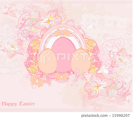 Easter Egg On floral Background 15998207