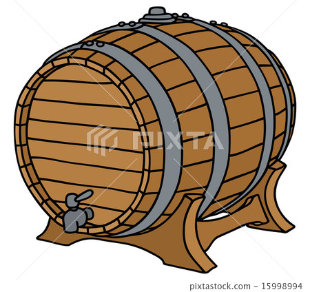 Classic wooden barrel 15998994