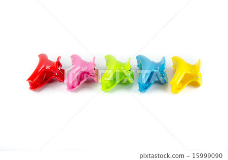 Hair clips isolated on white background 15999090