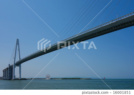 Shinminato Ohashi（富山 -  Imizu市）後面的Omi Wangaru公園 16001851