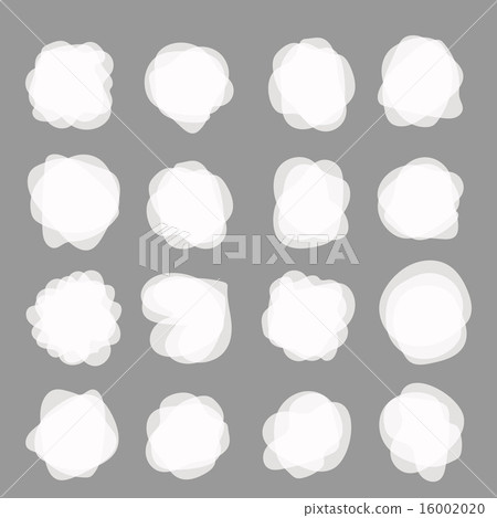 Different white blobs clip-art 16002020