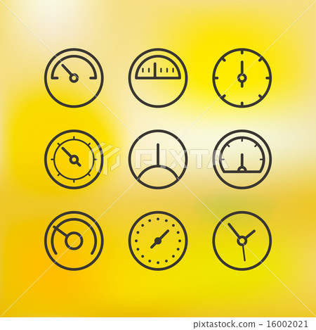 Different slyles of speedometers vector collection 16002021