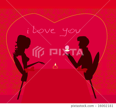 romantic man proposing with an engagement ring romantic man proposing with an engagement ring 16002181