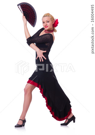 Female dancer dancing traditional dances Female dancer dancing traditional dances 16004495