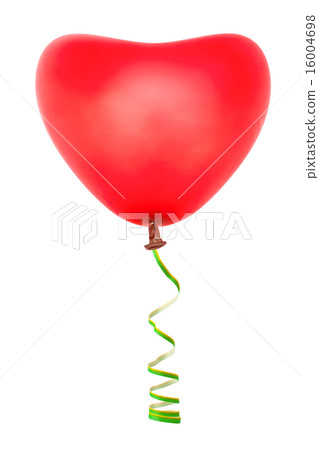 Heart shaped balloon and streamer Heart shaped balloon and streamer 16004698