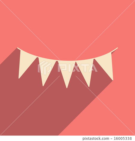 Flat with shadow icon and mobile applacation garland Flat with shadow icon and mobile applacation garland 16005338