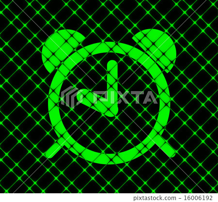 alarm clock. Flat modern web button and space for 16006192