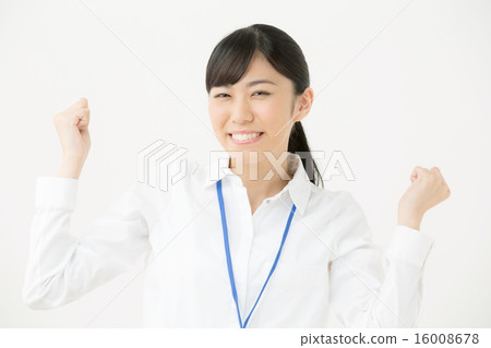 Guts pose · Young business woman Guts pose · Young business woman 16008678