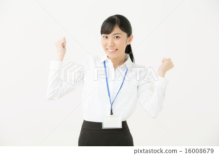 Guts pose · Young business woman Guts pose · Young business woman 16008679