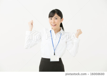 Guts pose · Young business woman Guts pose · Young business woman 16008680