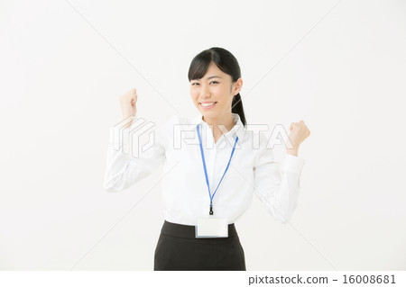Guts pose · Young business woman Guts pose · Young business woman 16008681