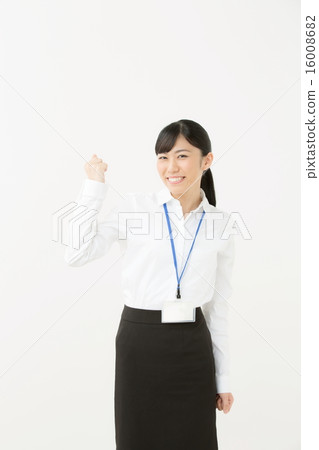Guts pose · Young business woman Guts pose · Young business woman 16008682