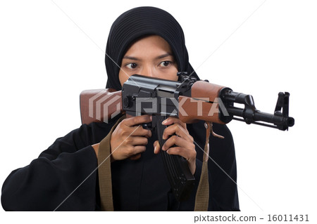 woman with a machine gun woman with a machine gun 16011431