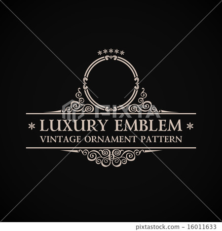Vintage vector logo. Calligraphic elegant decor element Vintage vector logo. Calligraphic elegant decor element 16011633