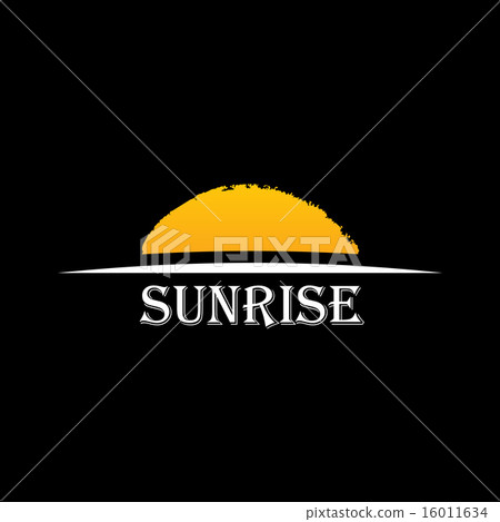 Vector Icon Sun over horizon 16011634