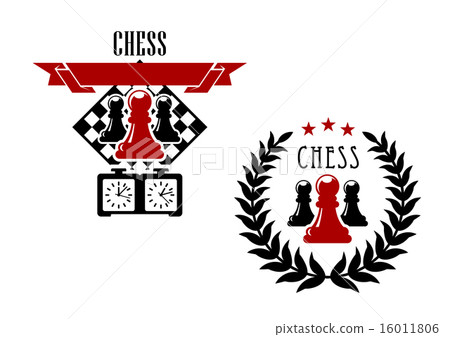Chess game emblems and symbols 16011806