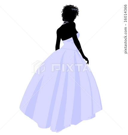 African American Wedding Bride Silhouette African American Wedding Bride Silhouette 16014366