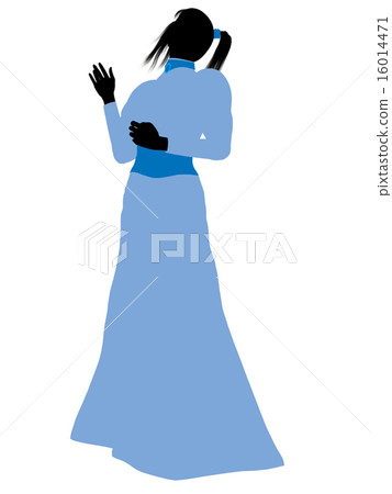 Wendy of Peter Pan Silhouette Illustration 16014471