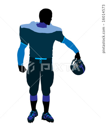 Male Football Player Illustration Silhouette Male Football Player Illustration Silhouette 16014573
