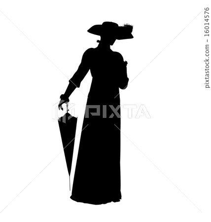 Female Victorian Illustration Silhouette Female Victorian Illustration Silhouette 16014576