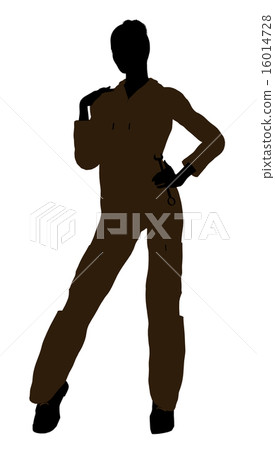 Female Mechanic Silhouette 16014728