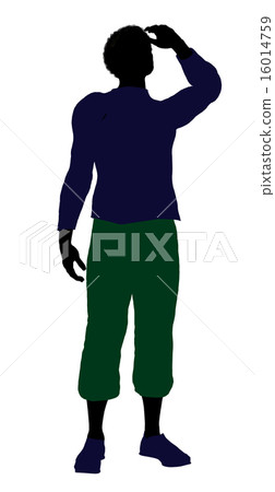 Casual Dress African American Illustration Silhouette Casual Dress African American Illustration Silhouette 16014759