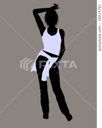 Female Casual Illustration Silhouette Female Casual Illustration Silhouette 16014761