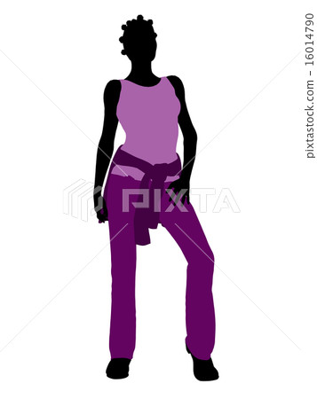 African American Woman Illustration Silhouette 16014790