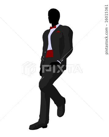 Wedding Groom in a Tuxedo Silhouette 16015361