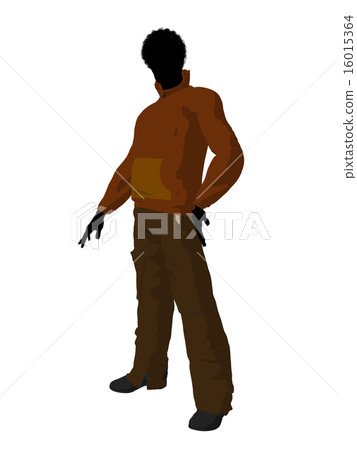 African American Urban Male Silhouette 16015364