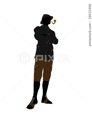 English Gentleman Illustration Silhouette 16015406