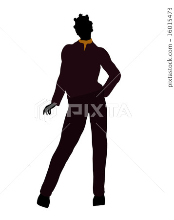 African American Casual Woman Illustration Silhouette 16015473