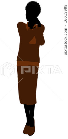Conservative African American Female Silhouette 16015998