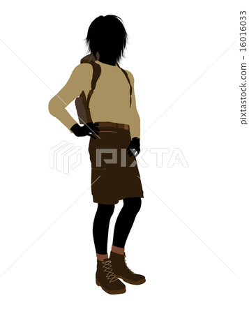 Teen Hiker Silhouette Teen Hiker Silhouette 16016033