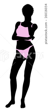 African American Lingerie Silhouette African American Lingerie Silhouette 16016034