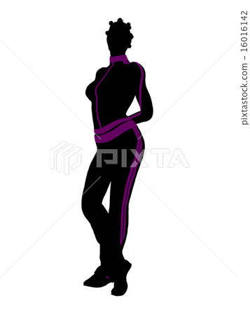 African American Female Workout Silhouette 16016142