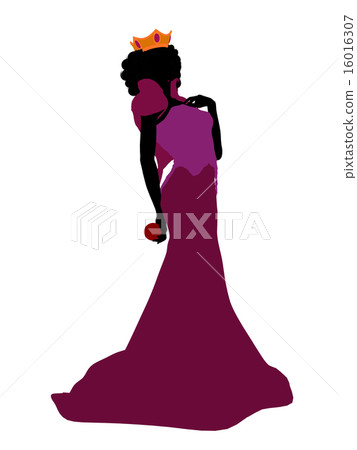 Evil Queen Silhouette Illustration 16016307