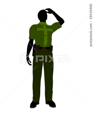 Male Sheriff Art Illustration Silhouette 16016466