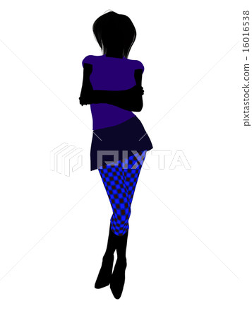 Casual Woman Illustration Silhouette Casual Woman Illustration Silhouette 16016538