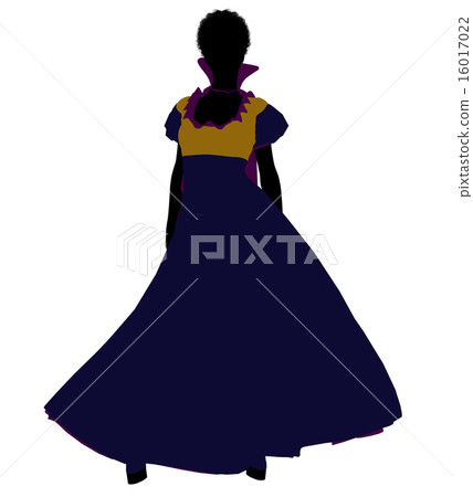 Snow White Silhouette Illustration 16017022