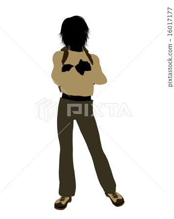 Teen Hiker Silhouette 16017177