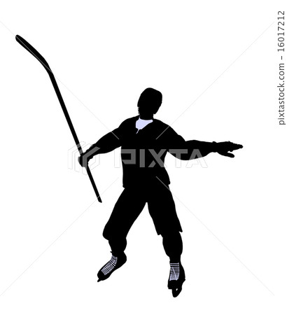 Male Hockey Illustration Silhouette 16017212
