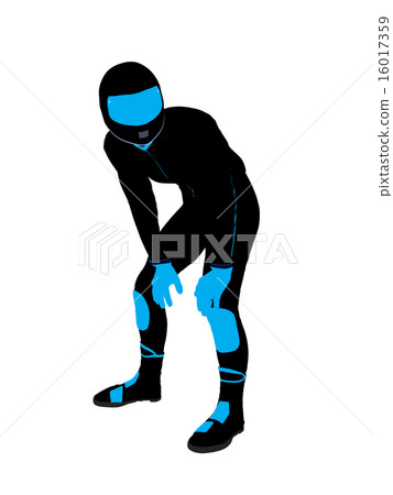 Male Sports Biker Illustration Silhouette Male Sports Biker Illustration Silhouette 16017359