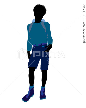 African American Teen Hiker Silhouette African American Teen Hiker Silhouette 16017365
