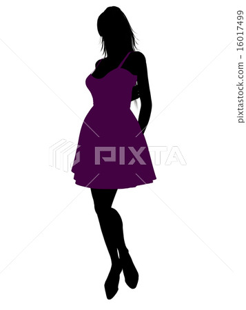 Fashionable Female Illustration Silhouette Fashionable Female Illustration Silhouette 16017499